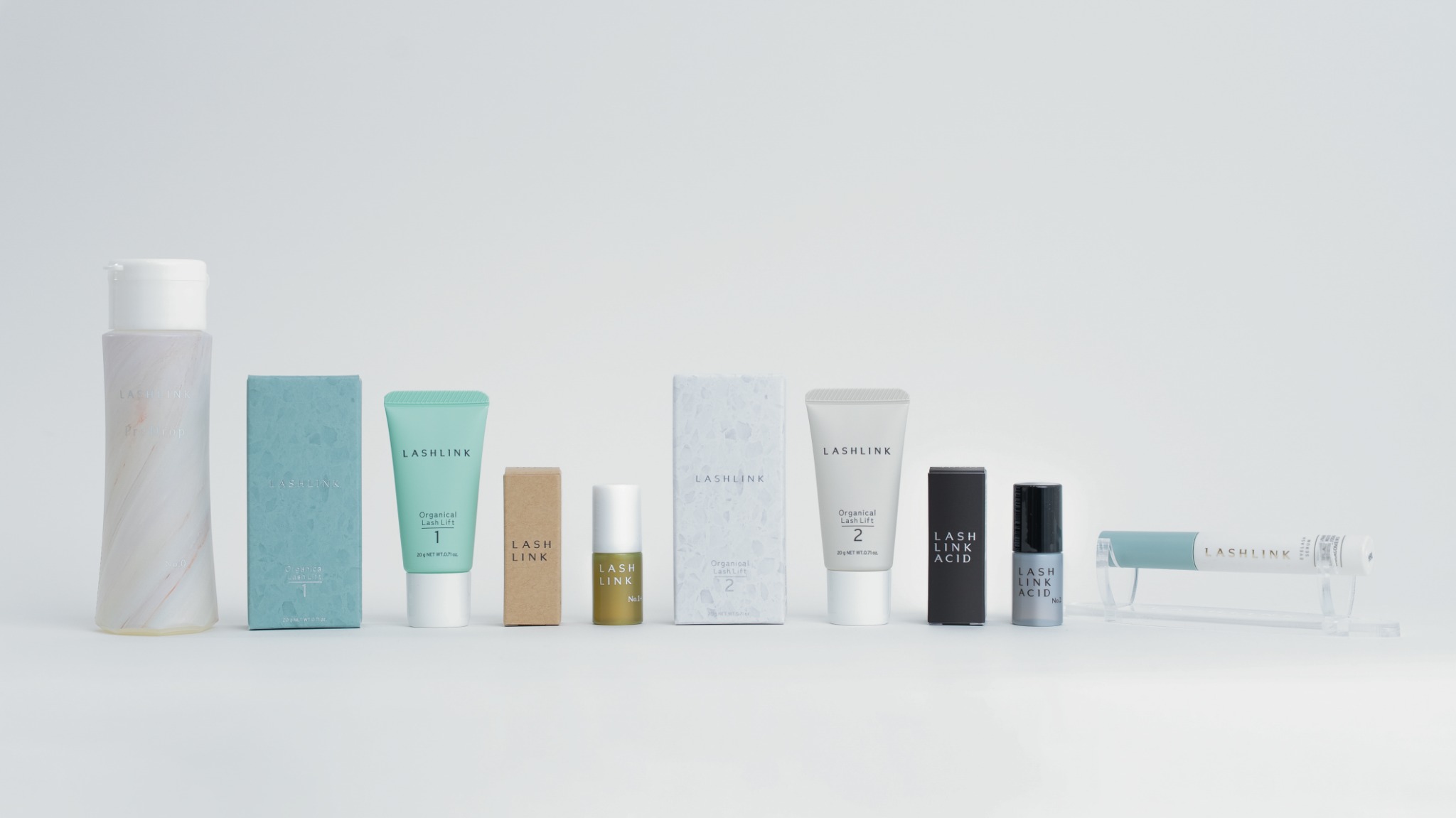 JUNO products・LASH LINKシリーズの商品集合写真